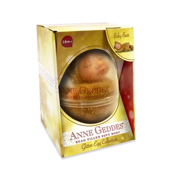 ANNE GEDDES Baby Puppe Bär karamell im Glitzerei -23cm-